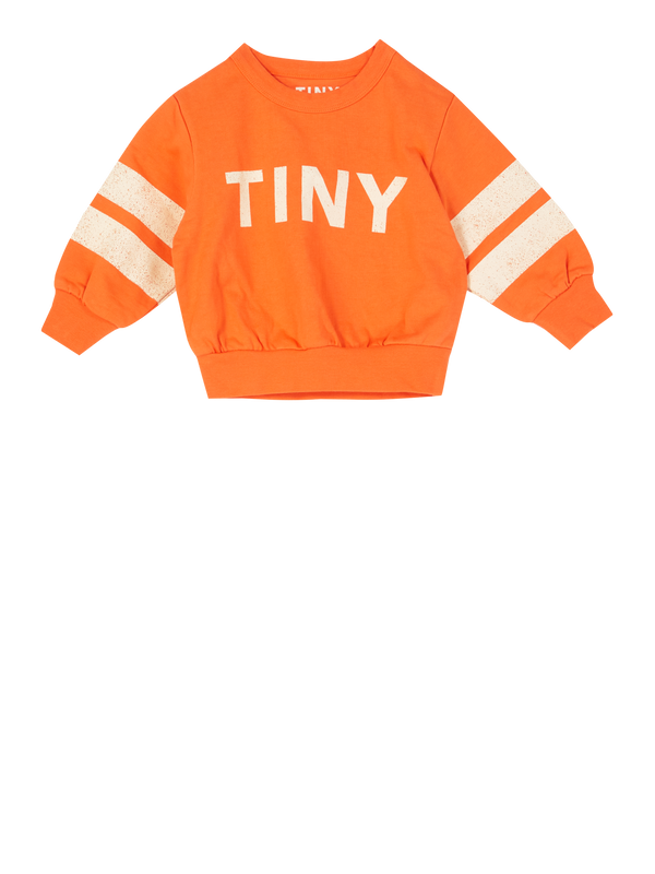 Sweatshirt mit Streifen Orange