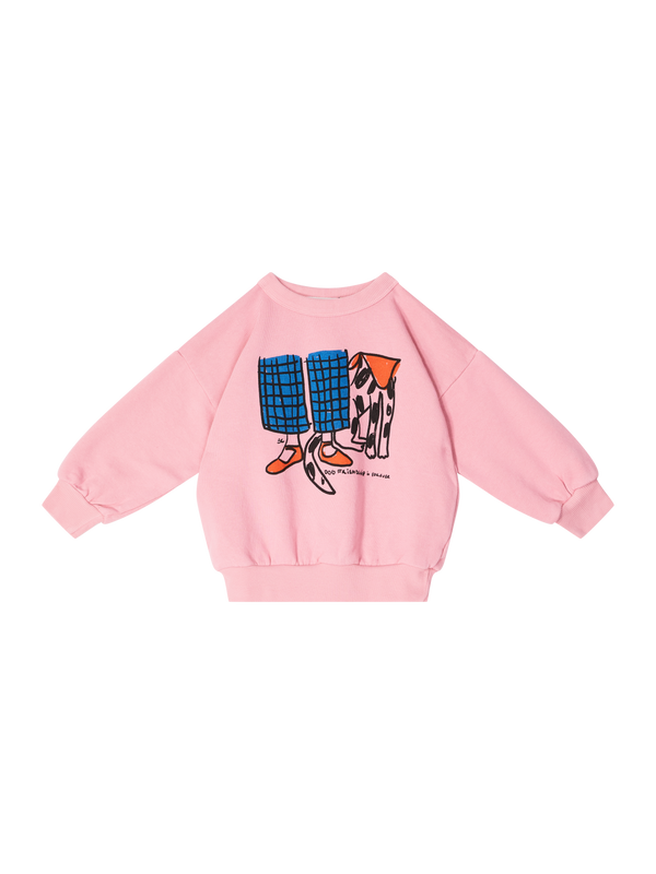 Sweatshirt 'Dog Friendship' Pink