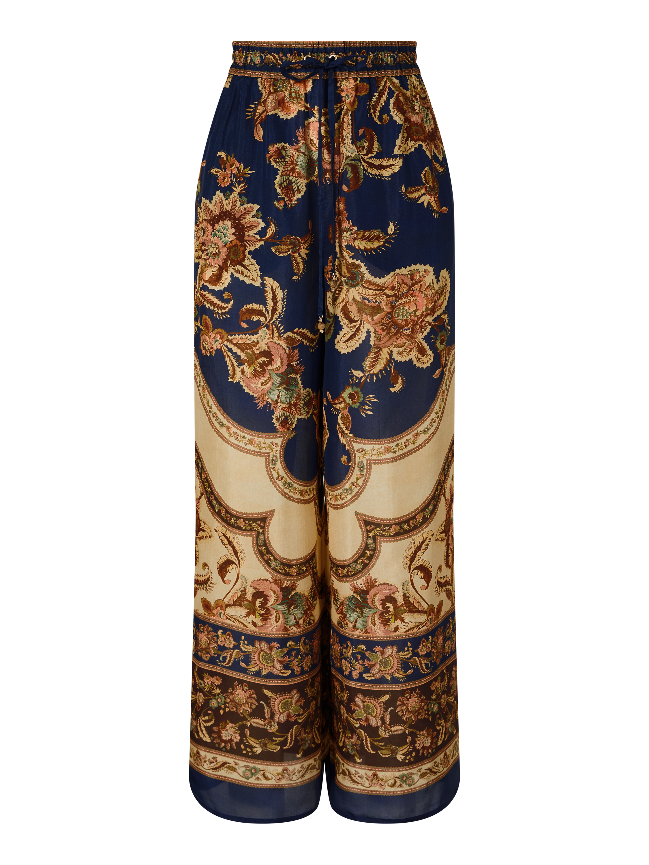 Florale Seidenhose 'Aster' Multi