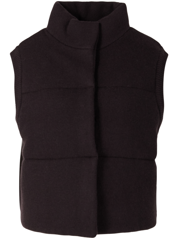 Cashmere-Weste 'Montana' mit Daunen Dunkelbraun
