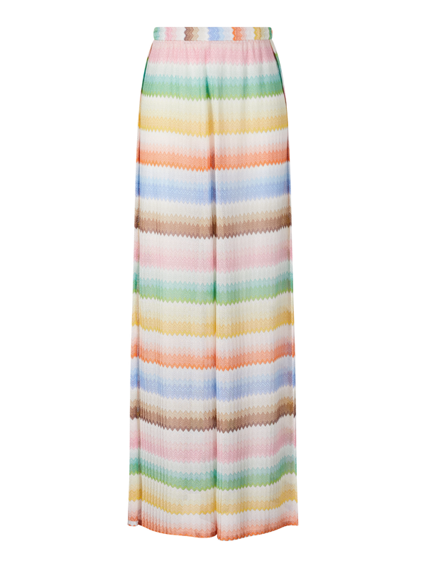 Hose mit Dégradé-Zickzackmuster Multi