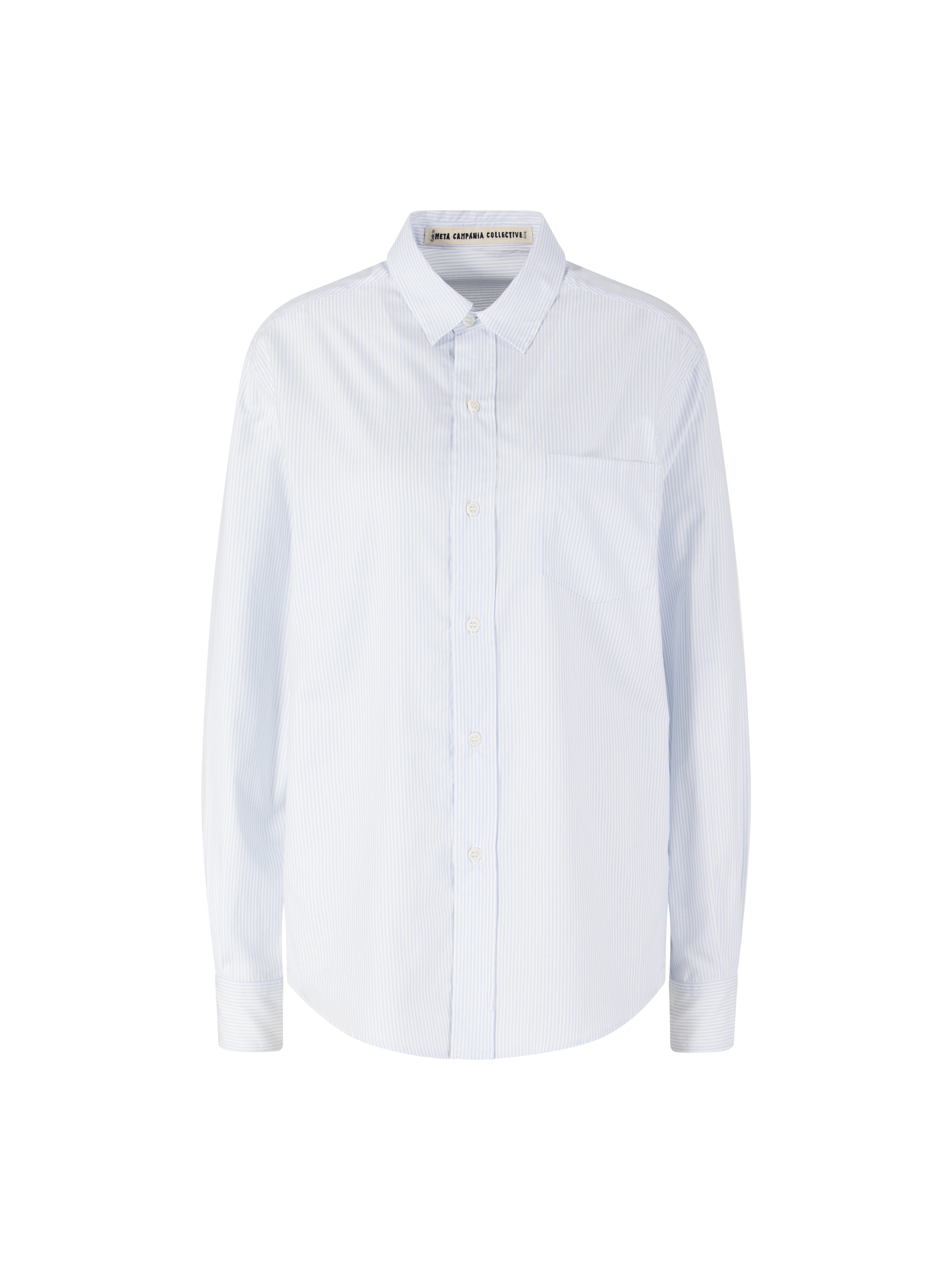 Gestreiftes Hemd 'Pablo' Hellblau