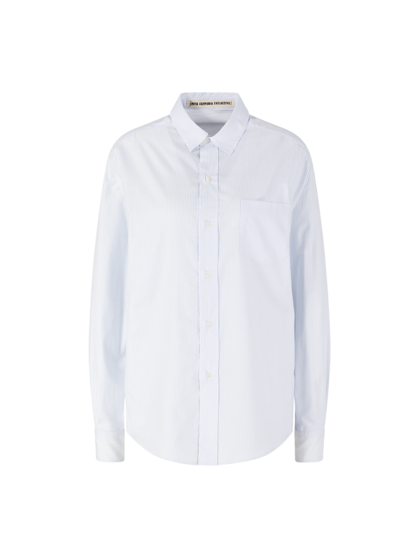 Gestreiftes Hemd 'Pablo' Hellblau