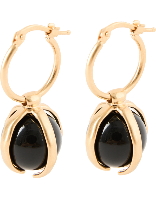 Earrings black/gold
