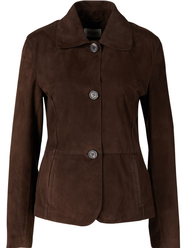 Lederjacke 'Carmen' Braun