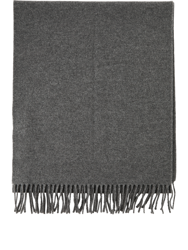 Cashmere scarf with fringes