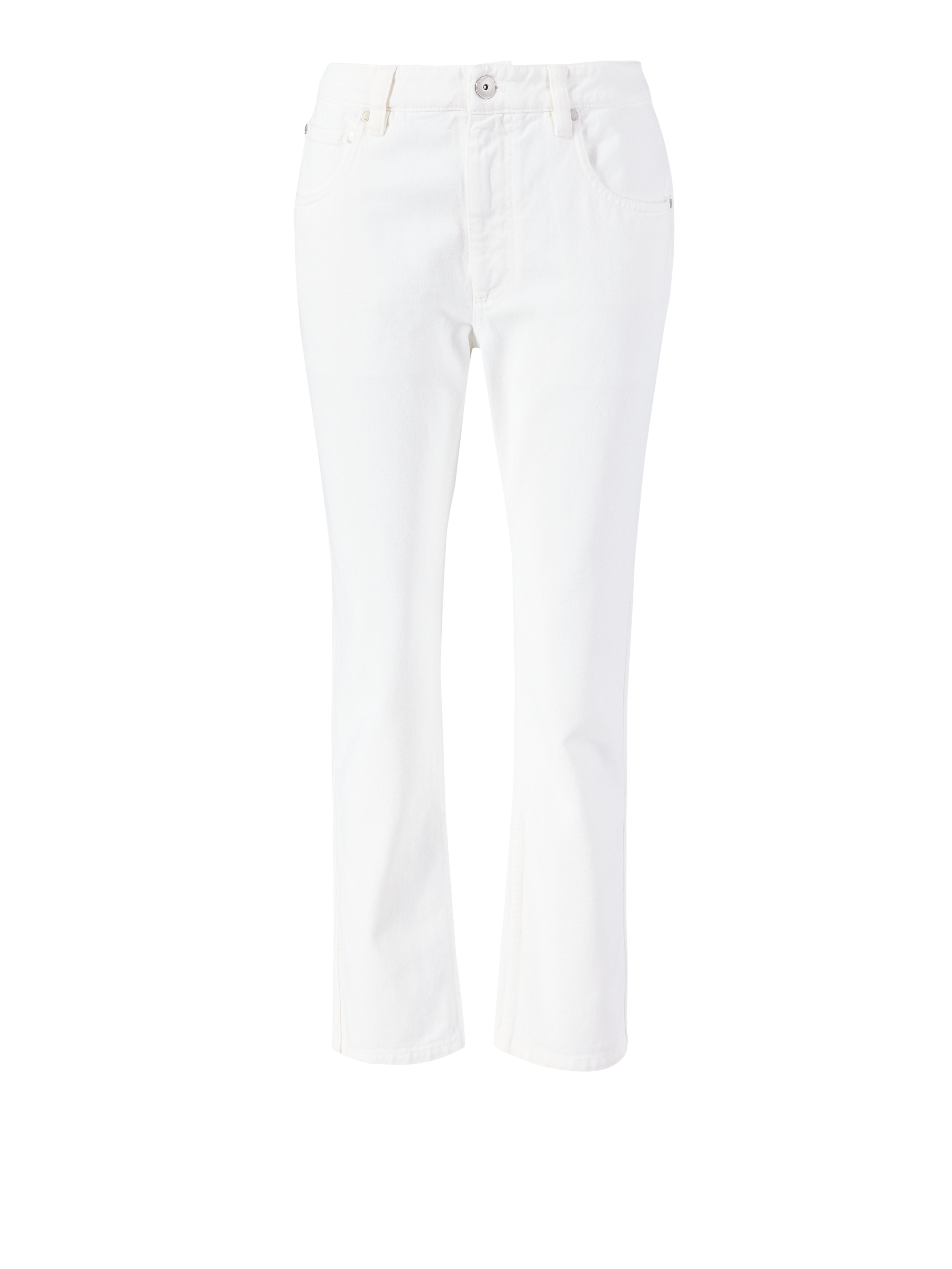 Straight-Leg Jeans Crème