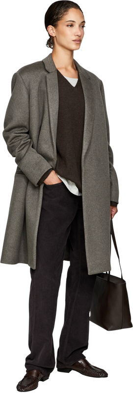 Cordhose 'Frava' aus Baumwolle Dunkelbraun