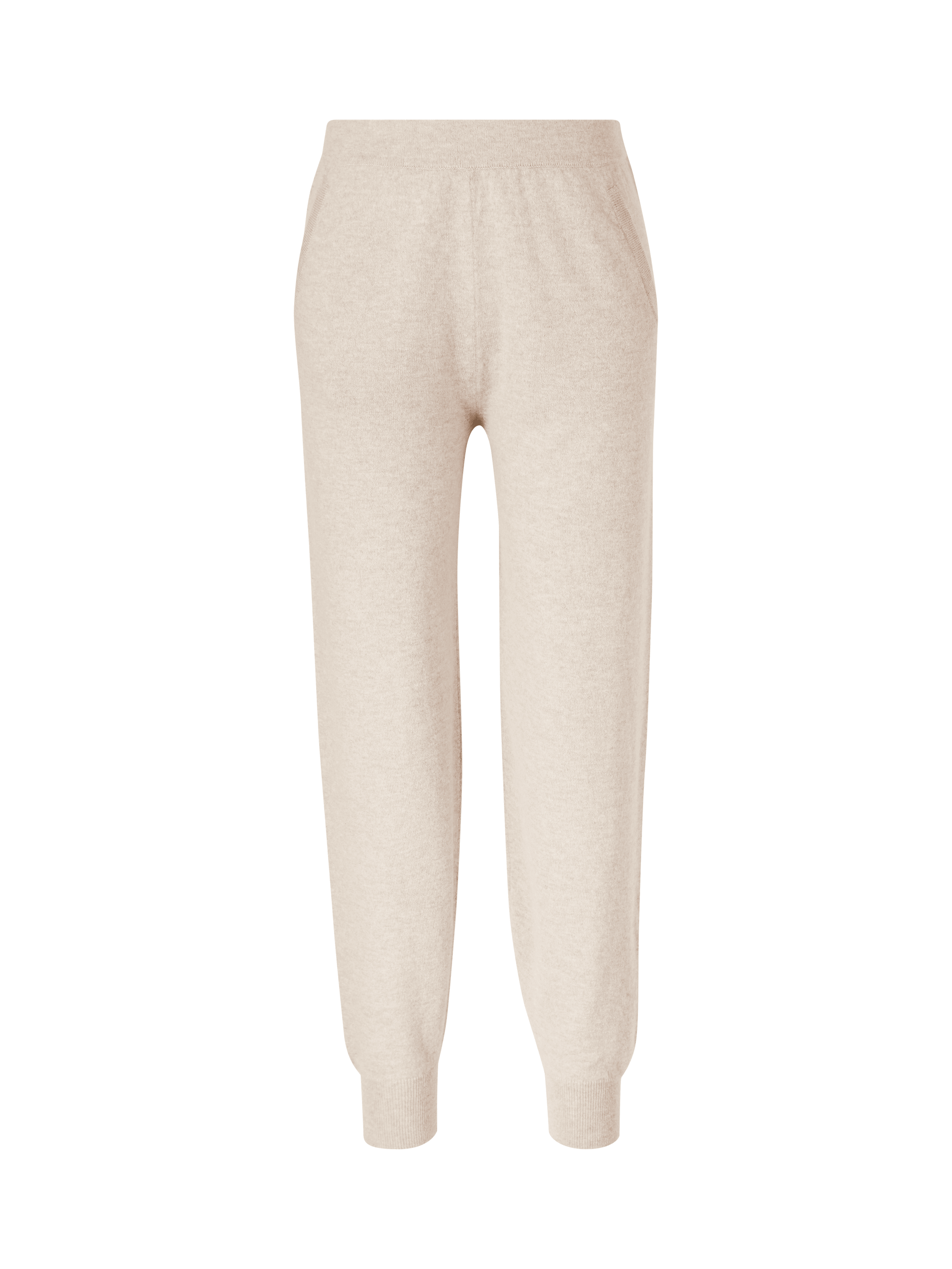 Cashmere-Strickhose Taupe