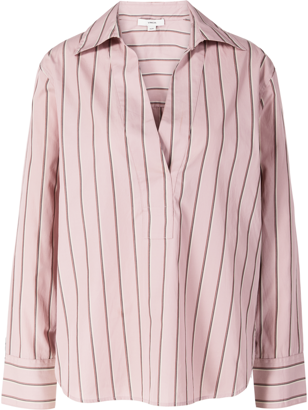 Gestreifte Bluse Rosé