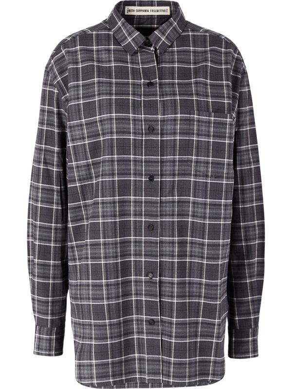 'Pablo' black checked shirt