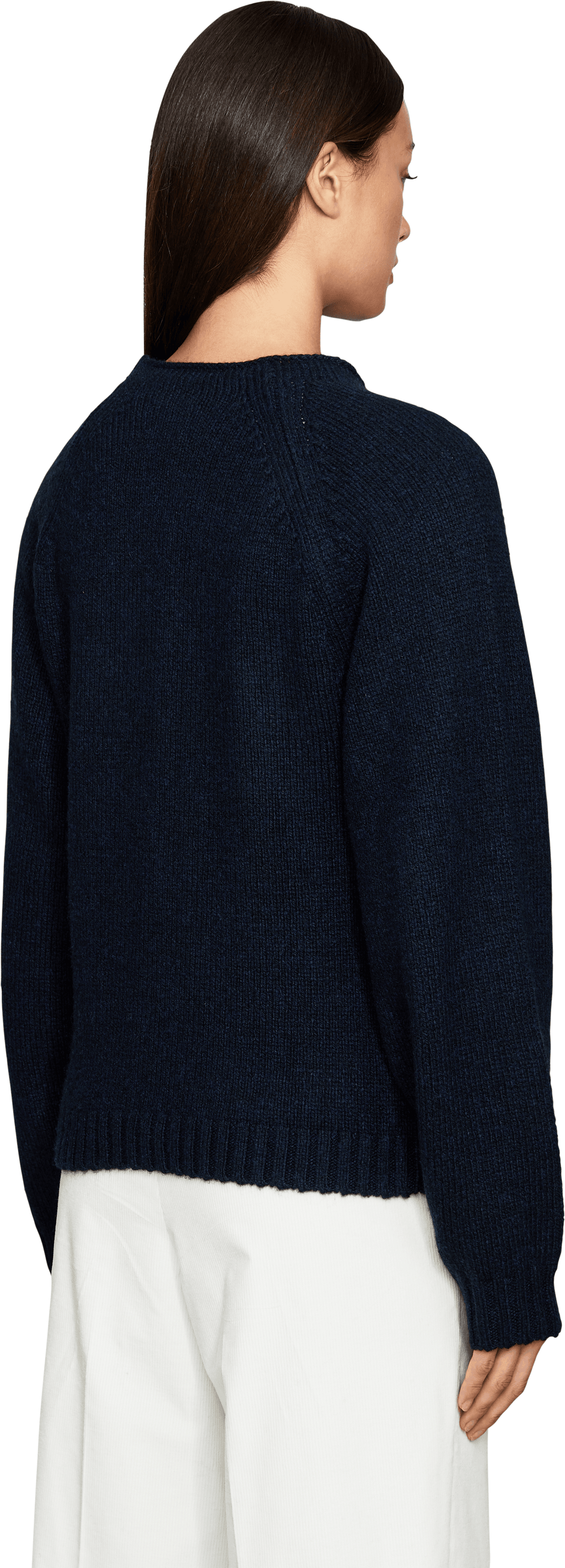 Khaite Cashmere-Pullover 'Simone' Marineblau, Rückansicht – UNGER.DE