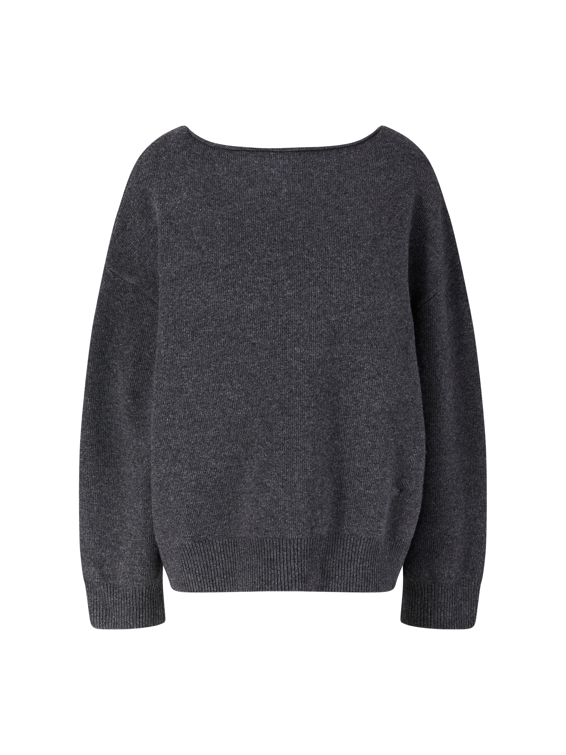Woll-Cashmere-Pullover Anthrazit