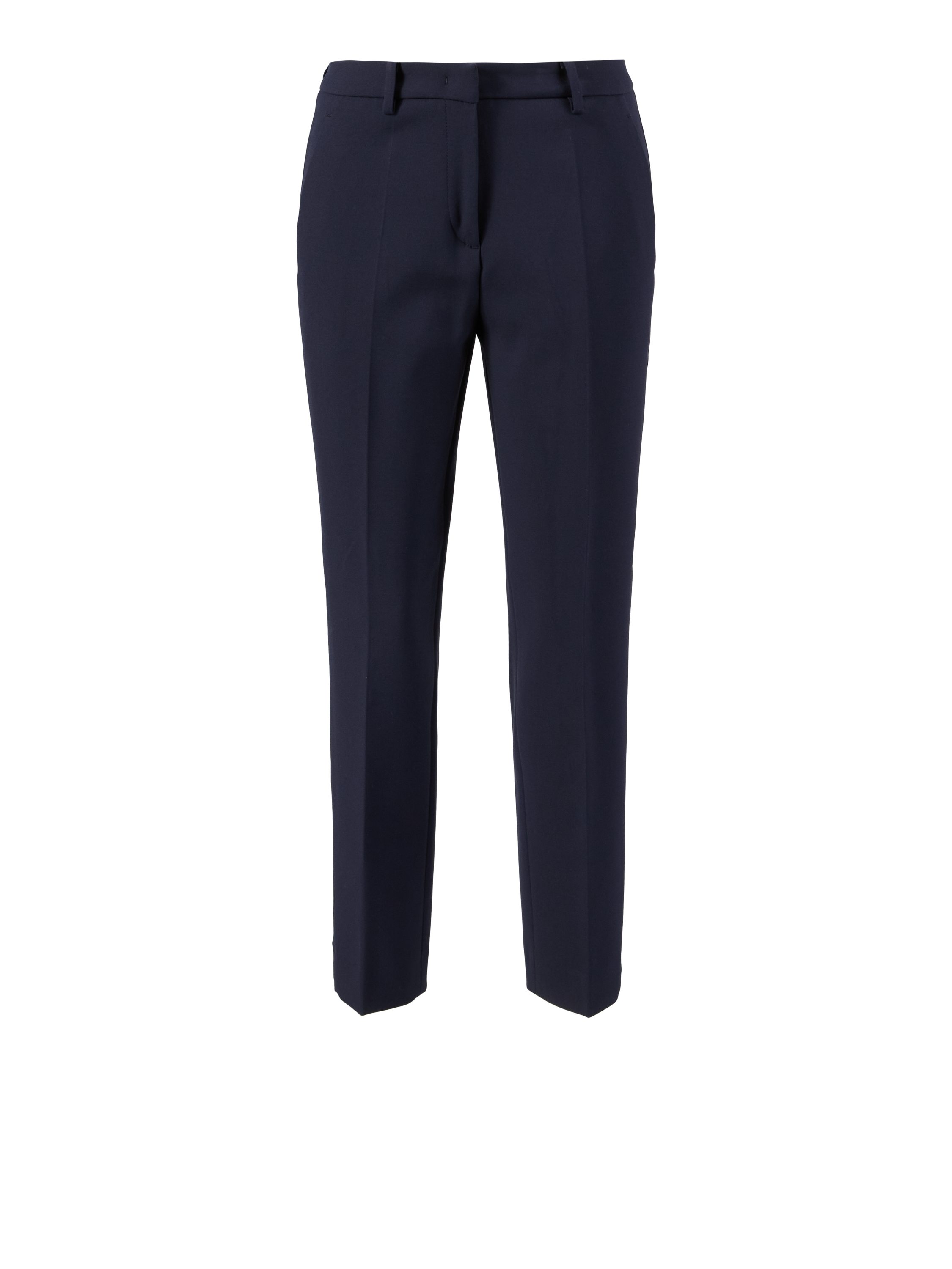 Stoffhose 'Krystal' mit Bundfalten Marineblau