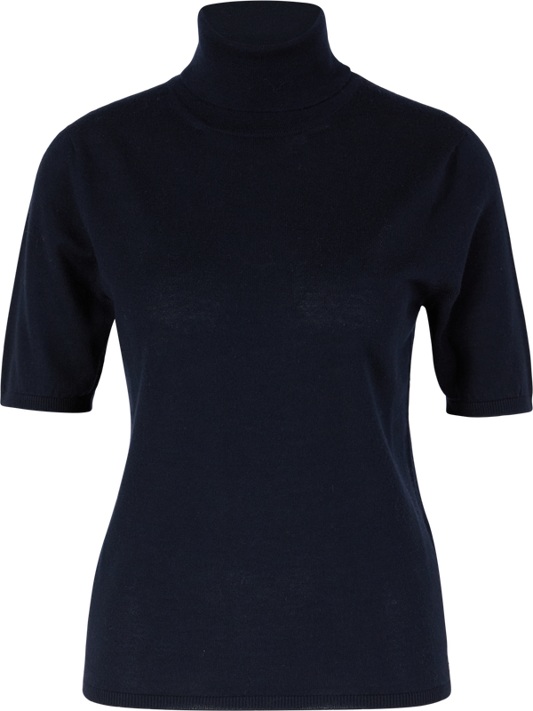 'Rockdale Short' cashmere T-shirt in navy