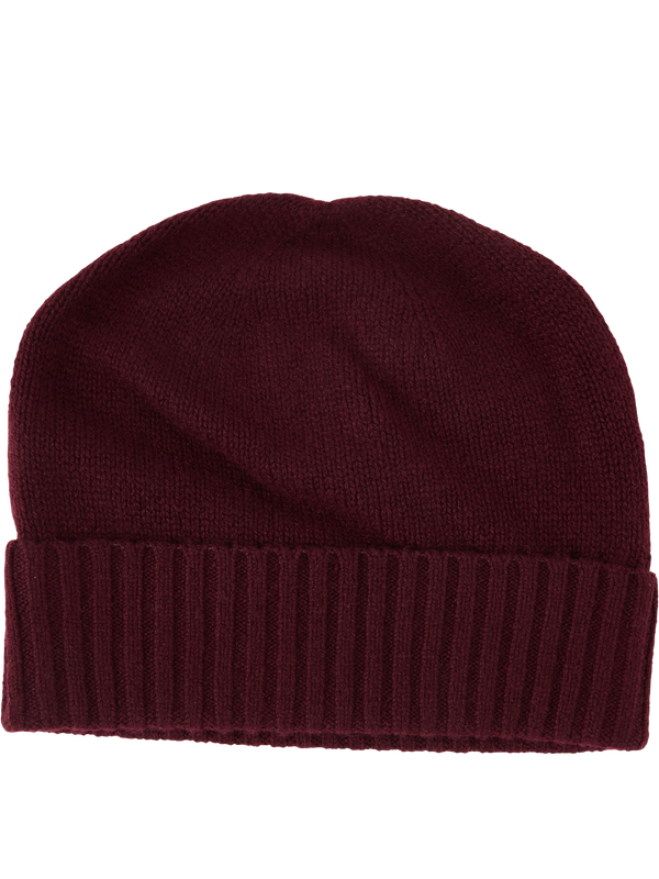 Cashmere beanie bordeaux