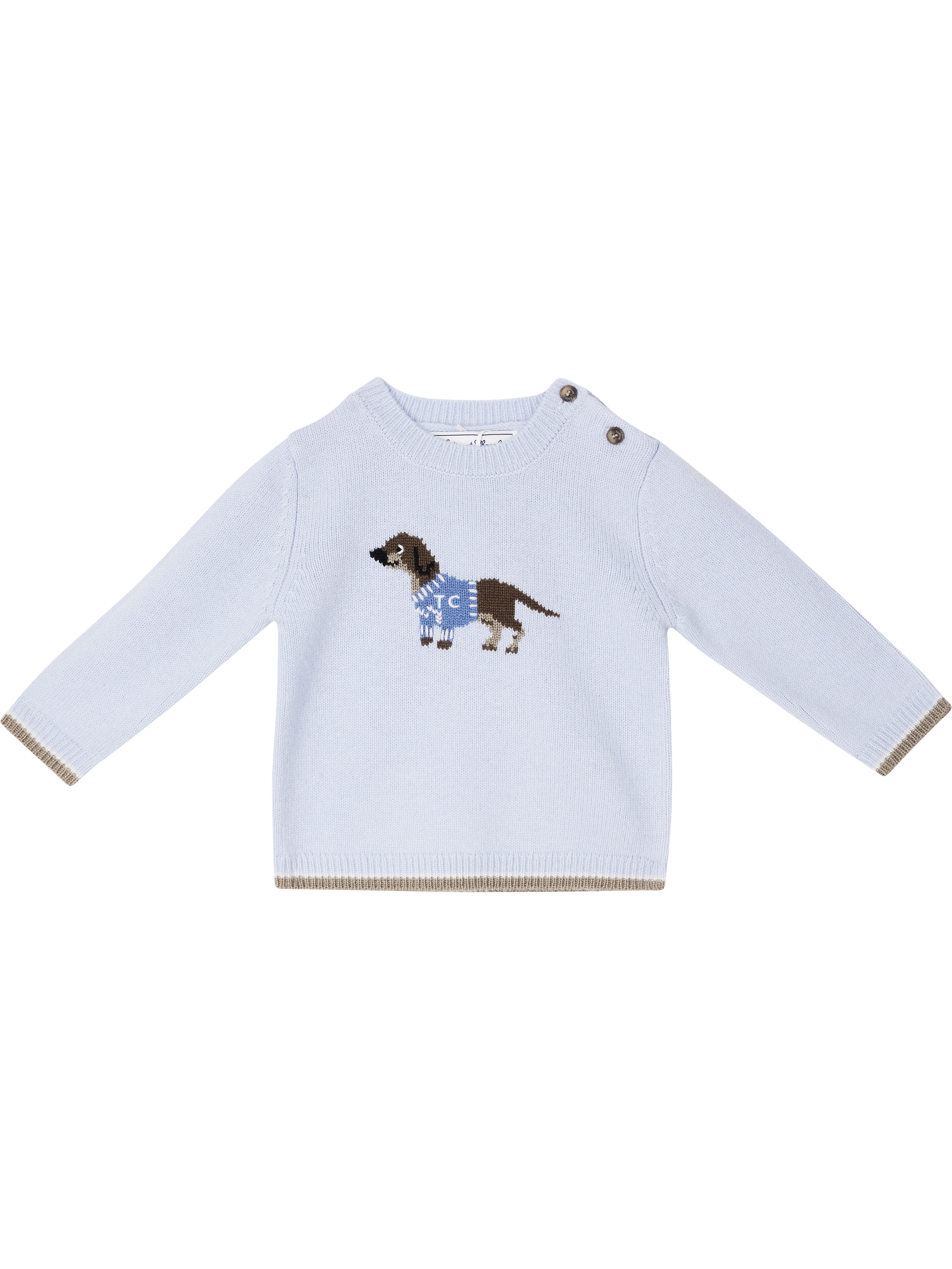 Tartine et Chocolat Wollpullover Hellblau, Produktansicht – UNGER.DE