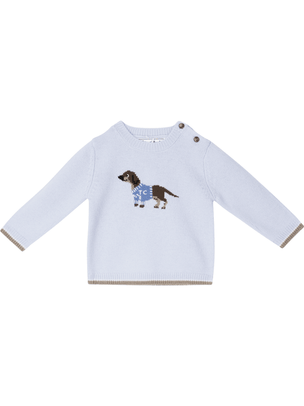 Wollpullover Hellblau