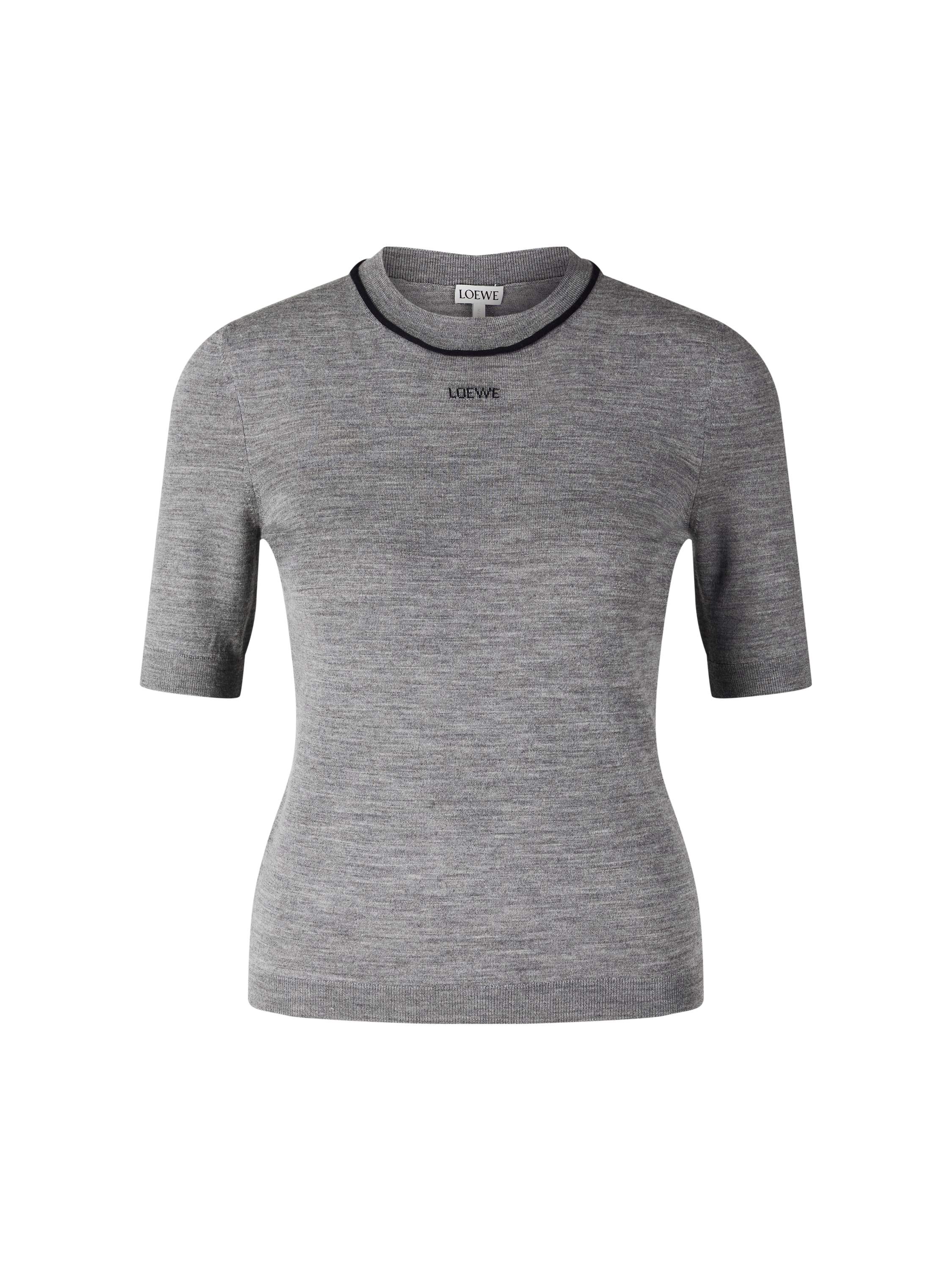 Wollpullover mit LOEWE Jacquard Grau