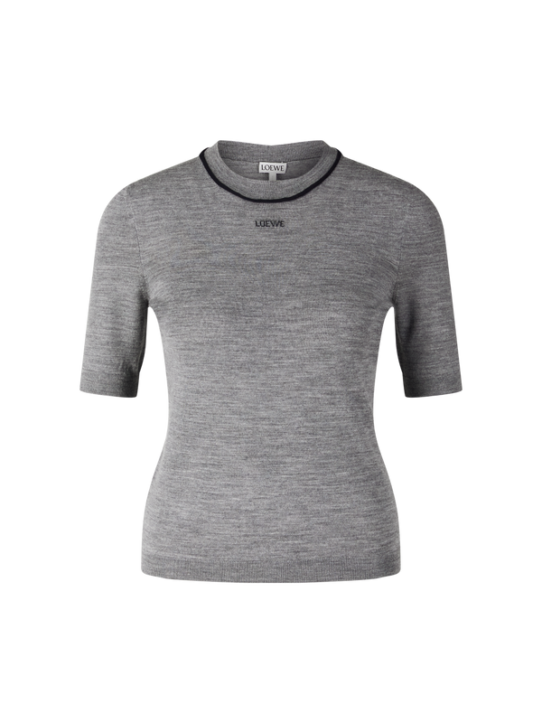 Wollpullover mit LOEWE Jacquard Grau