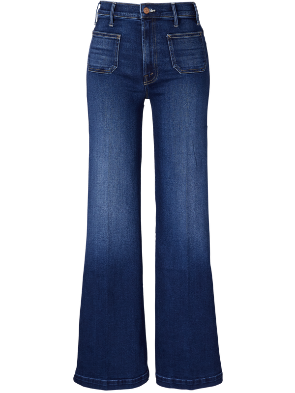 Wide-Leg Jeans 'The Hustler Roller Patch Pocket Sneak' Mittelblau