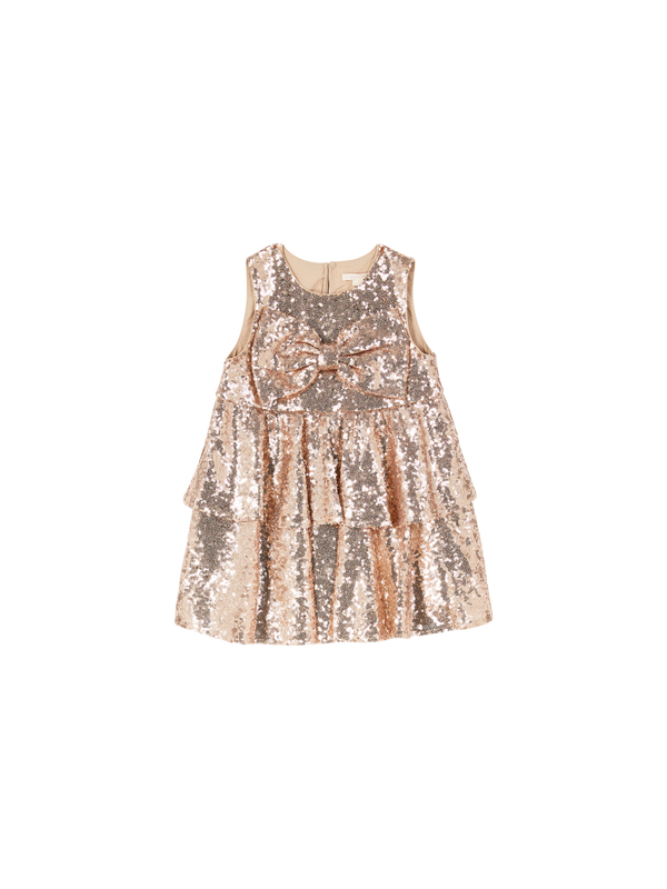 Kleid 'Rosie' mit Pailletten Grau