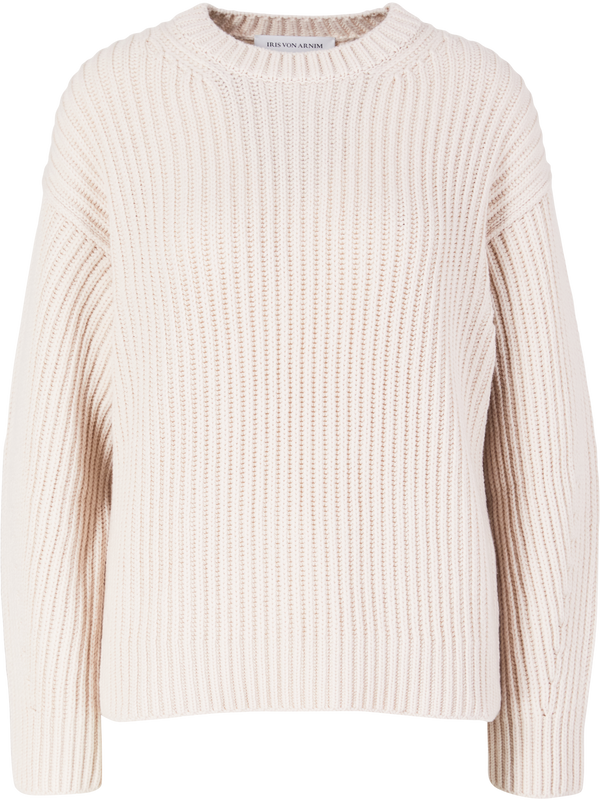 'Pamy' Alabaster cashmere jumper
