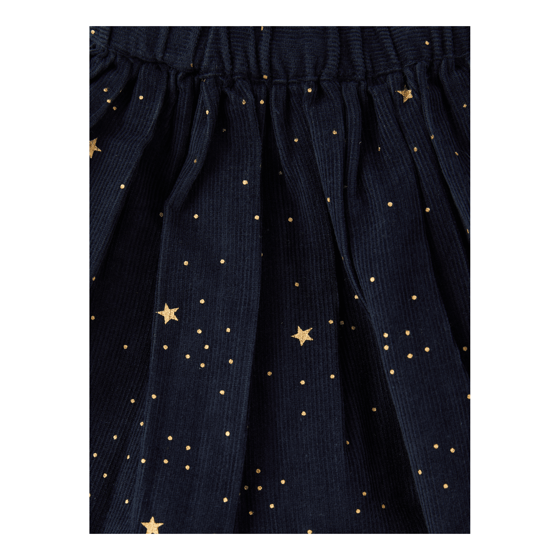 Arsène et les pipelettes 'Jupe' Star-Print Skirt, Navy Blue, Front view – UNGER.DE