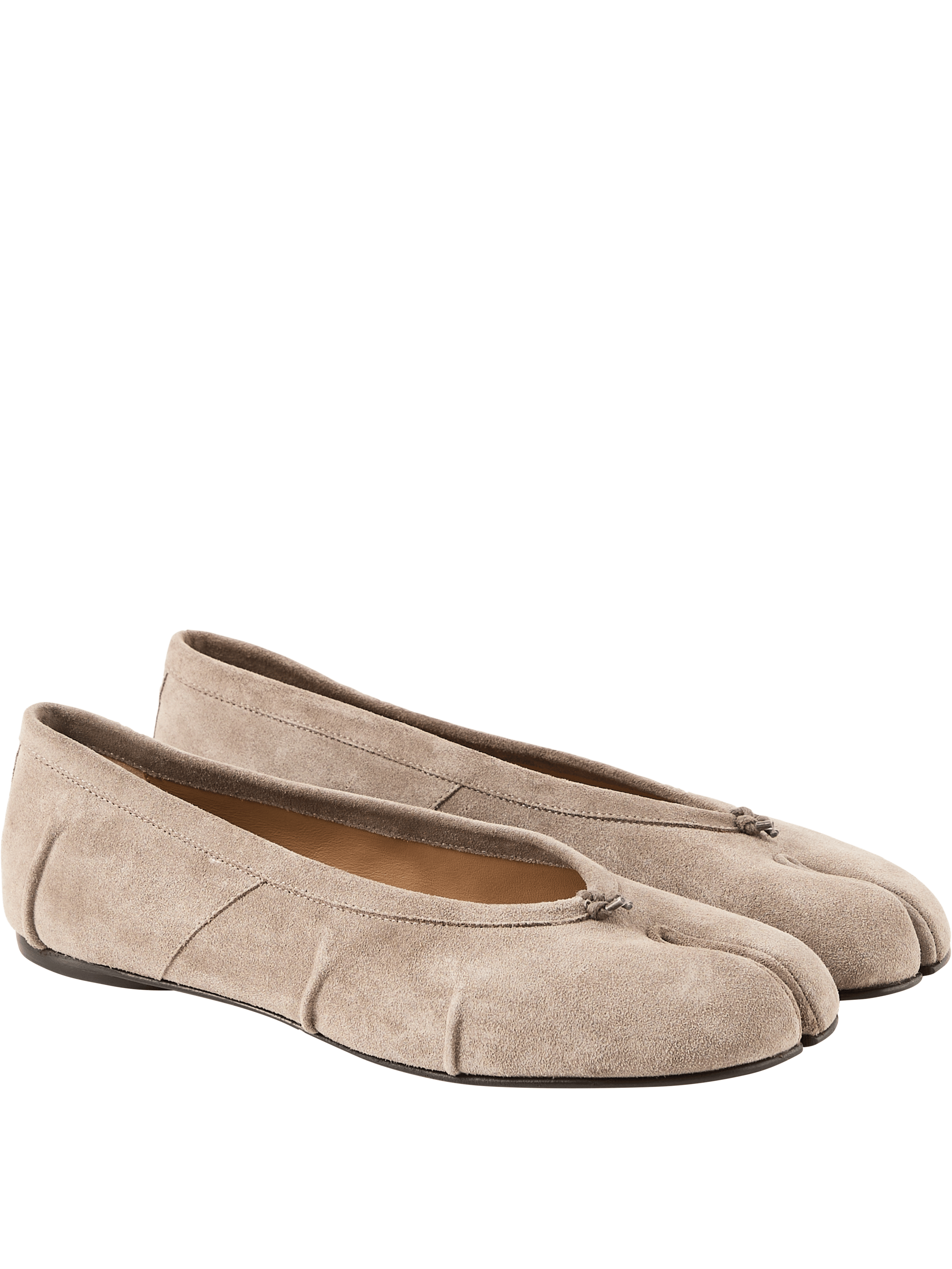 Maison Margiela 'Tabi' Ballerina Flats, Anthracite, Back view – UNGER.DE