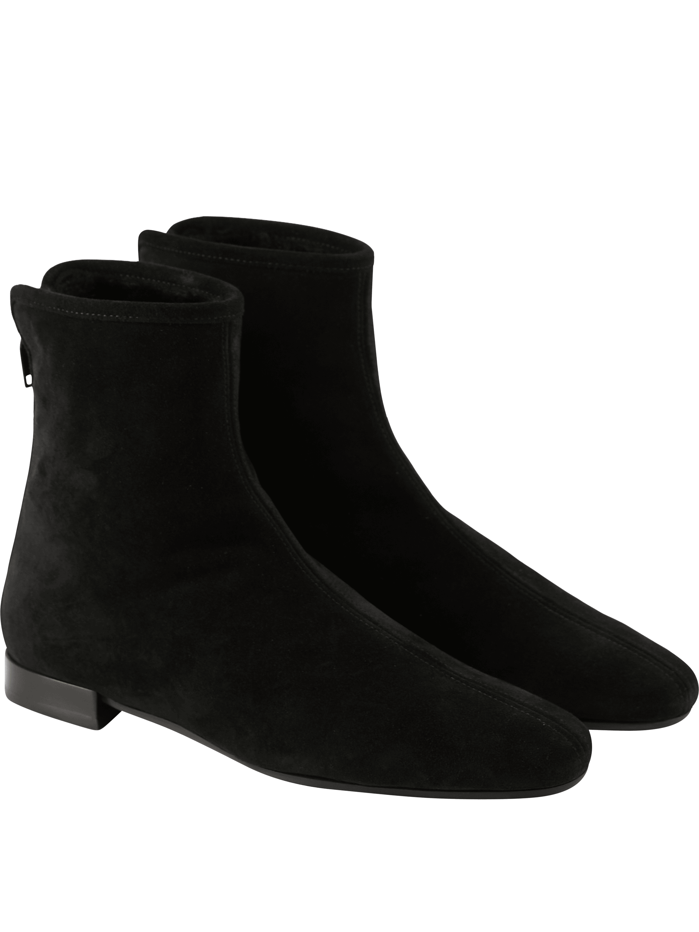 TOTEME Black shearling boots, Back view – UNGER.DE