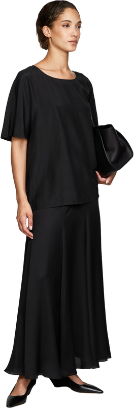 Seidenbluse 'Basso' Schwarz