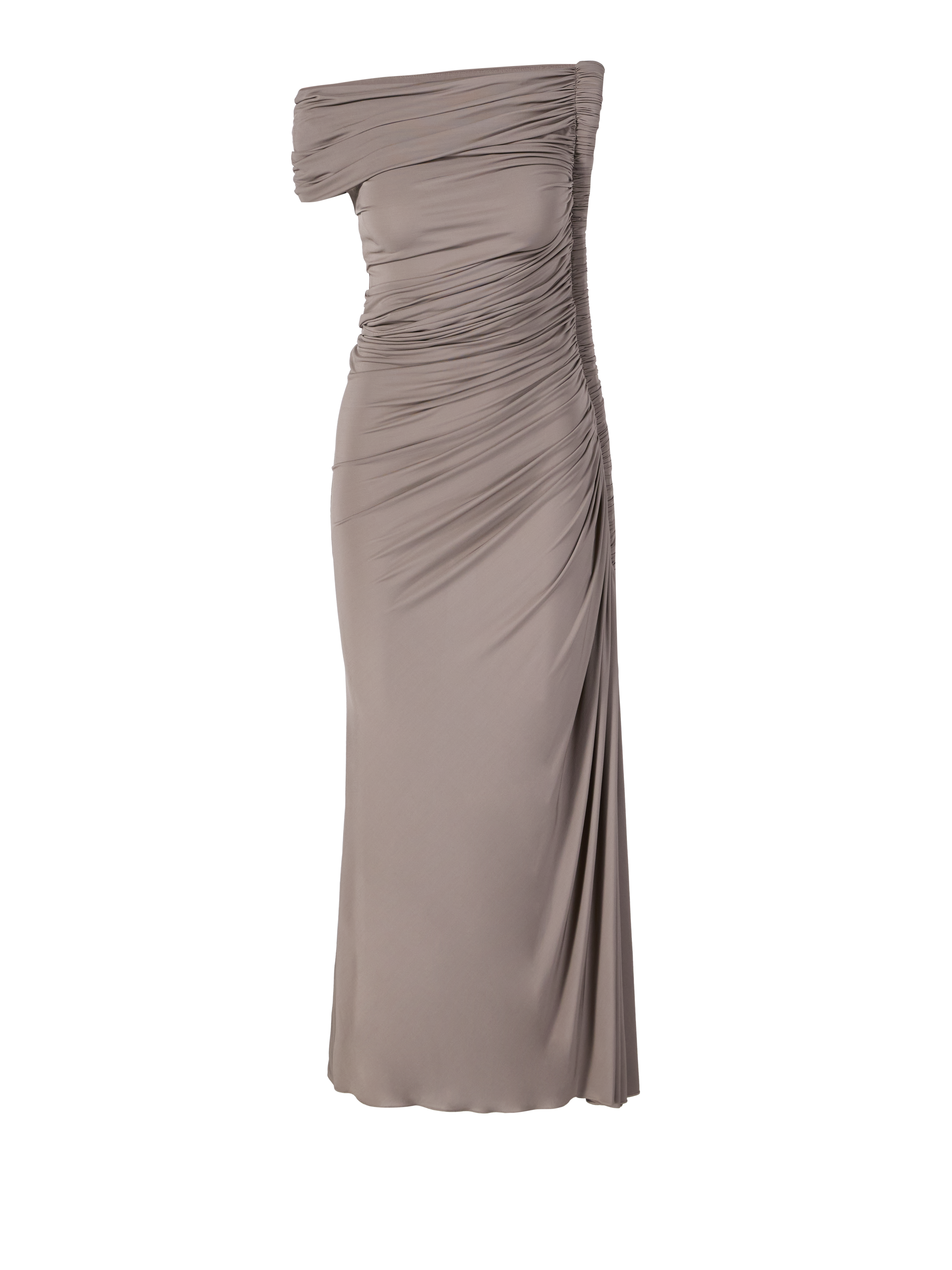 Draped dress Greige