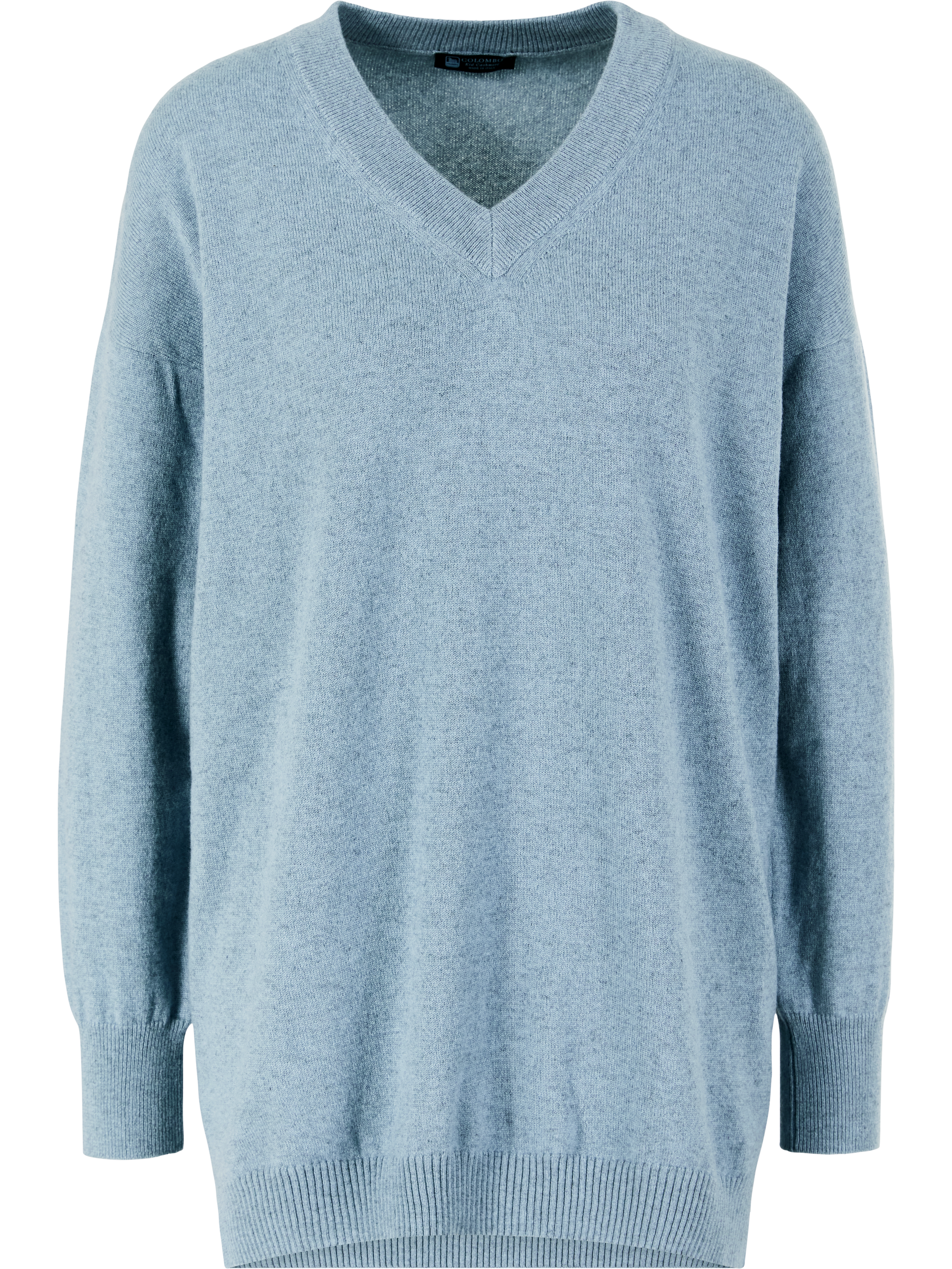 Colombo Pullover mit V-Ausschnitt aus Kid Cashmere Hellblau, Product view – UNGER.DE