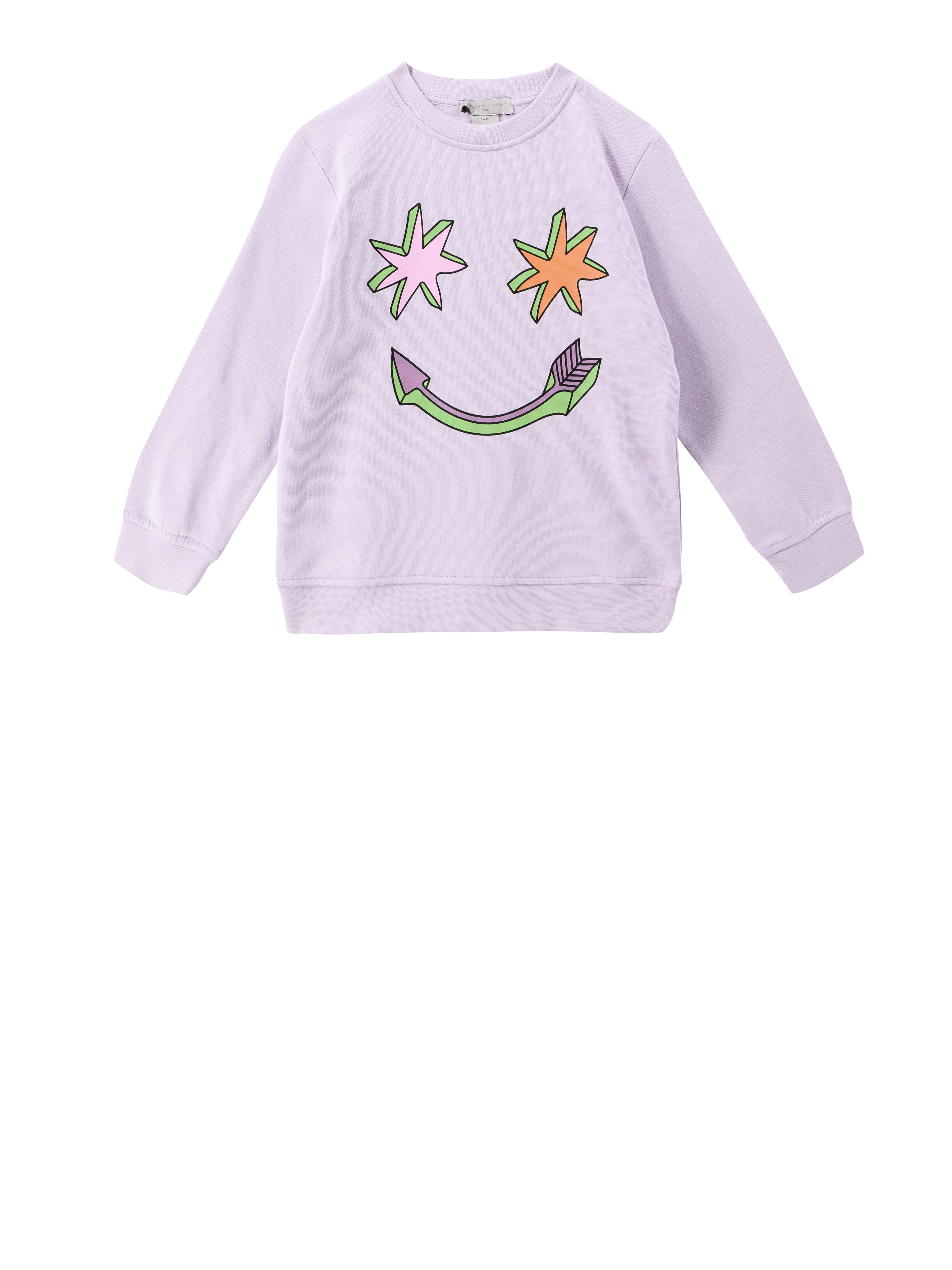 Sweatshirt mit Print Lila