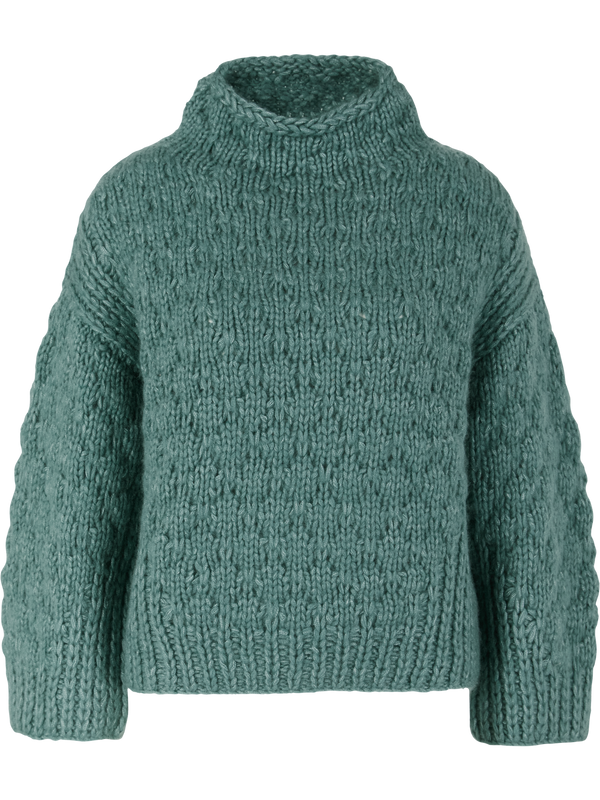 Handstrick Pullover 'Lunara' aus Cashmere und Seide Farn