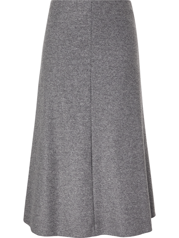 Flared flannel skirt 'Bobby' grey