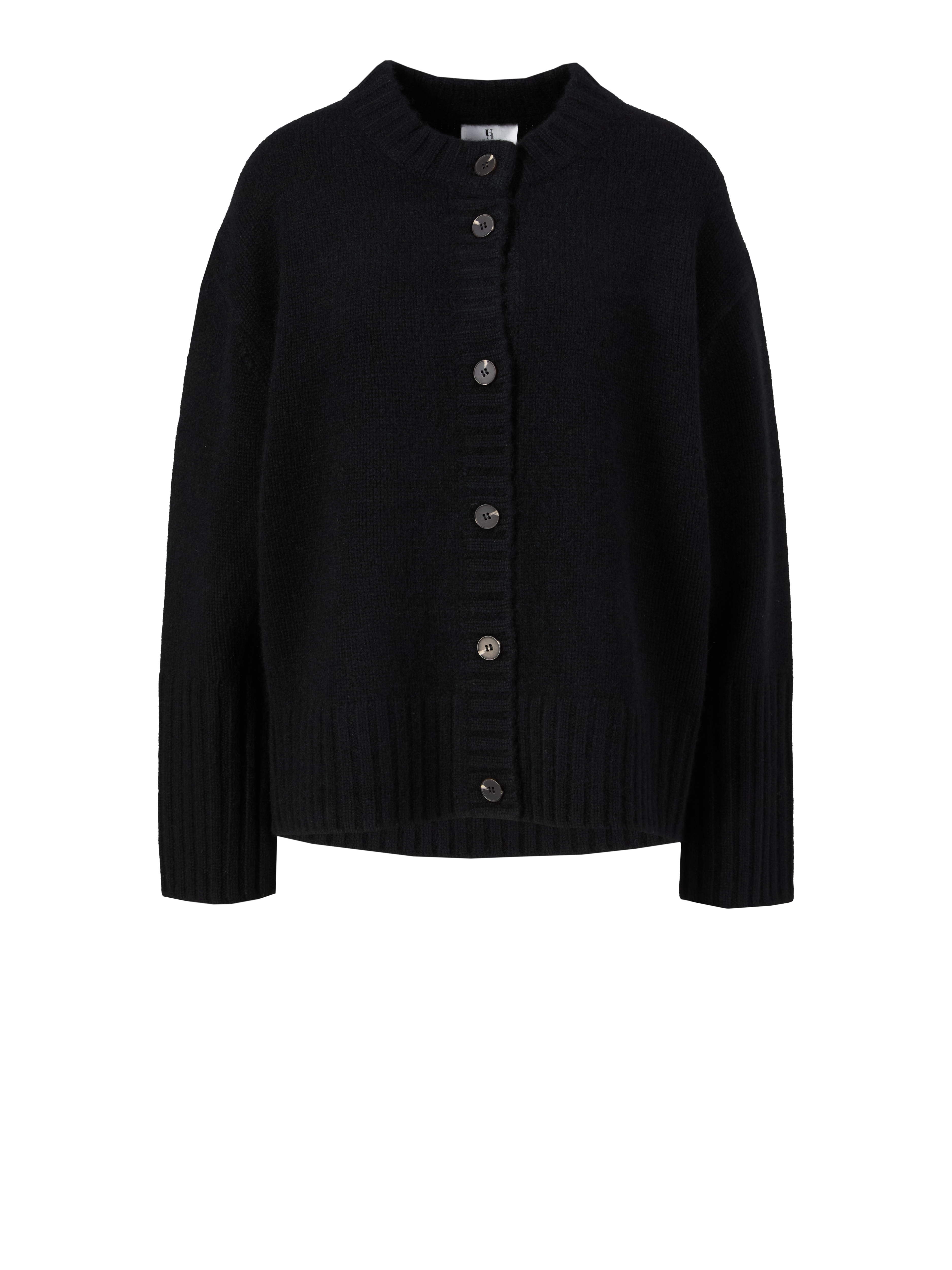 Oversized Cashmere-Strickjacke 'Betty' Schwarz