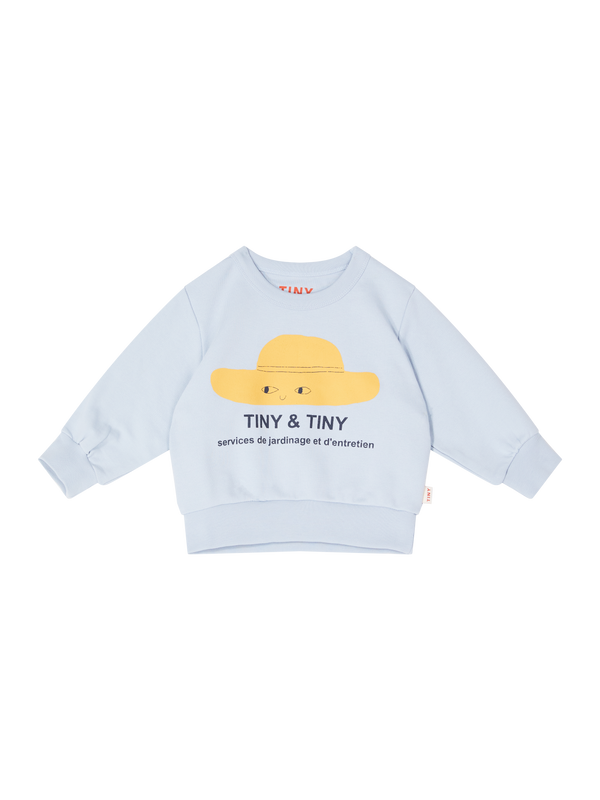 Sweatshirt mit Hut-Print Hellblau