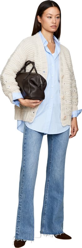 Cashmere-Seidenstrickjacke 'IRIS ICONIC 50' Alabaster