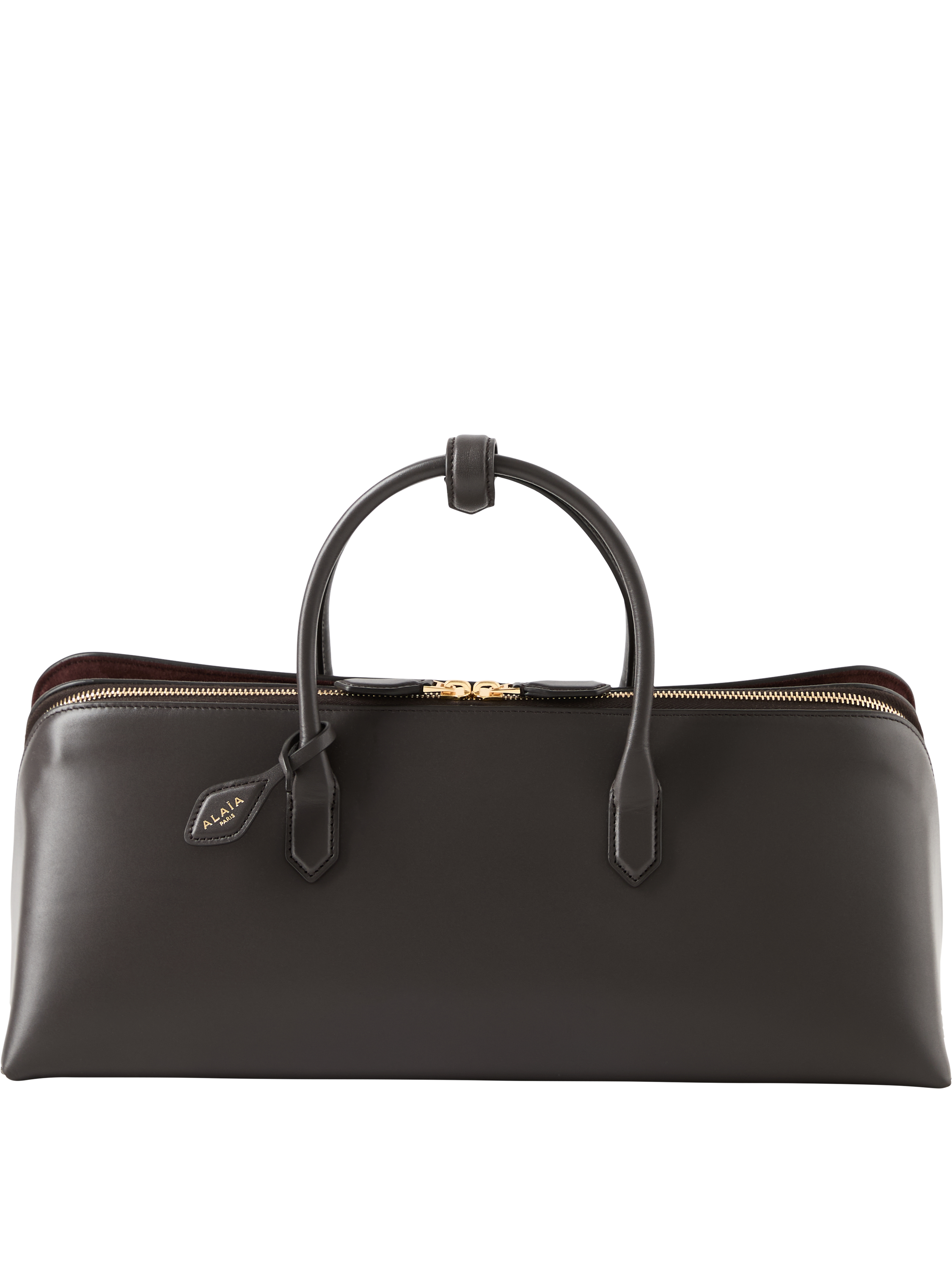 Alaïa 'Delta Medium' handbag, dark brown, Product view – UNGER.DE