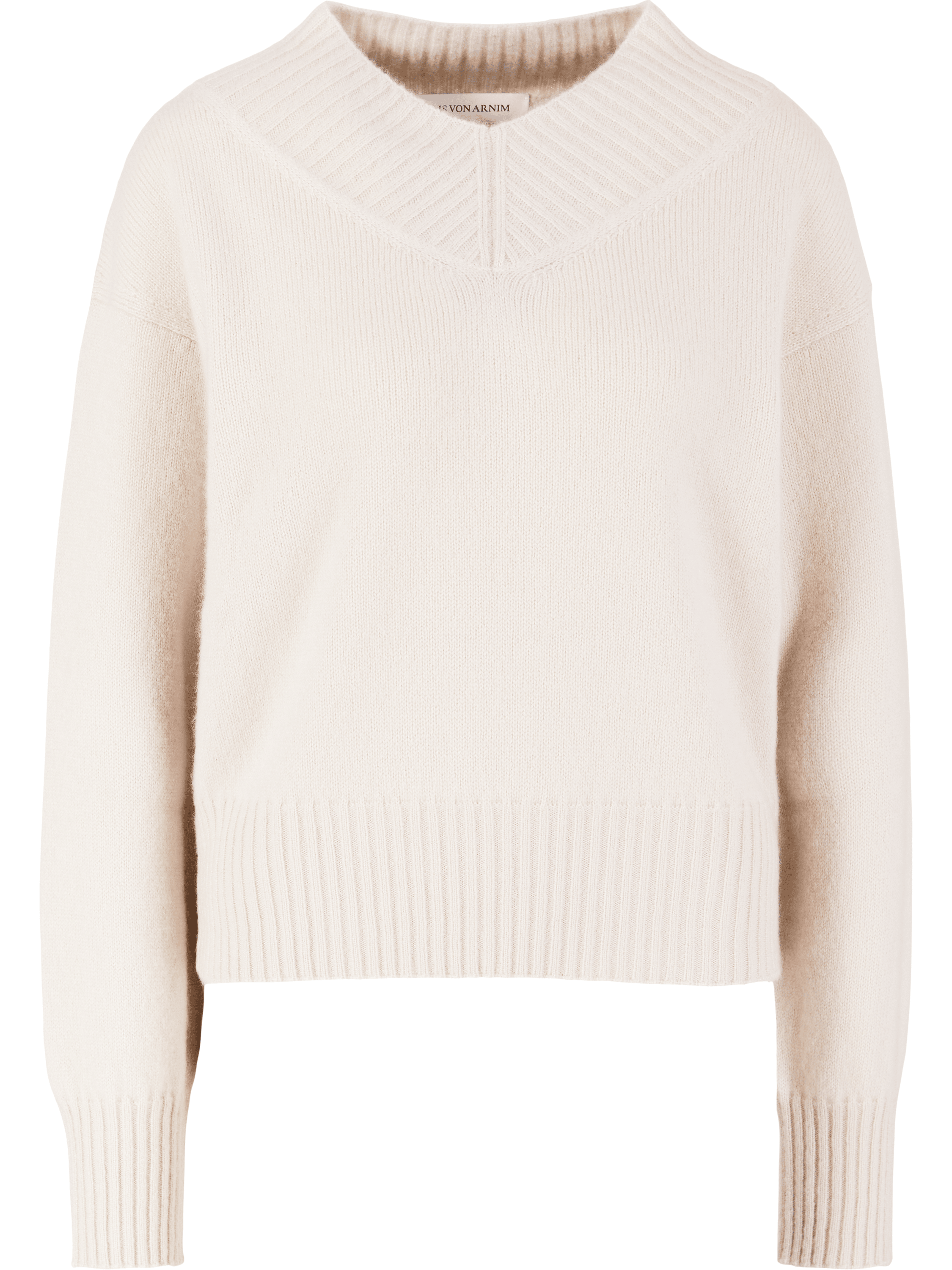 Iris von Arnim 'Kendra' Alabaster cashmere and silk jumper, Product view – UNGER.DE