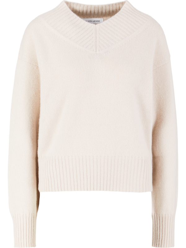 'Kendra' Alabaster cashmere and silk jumper