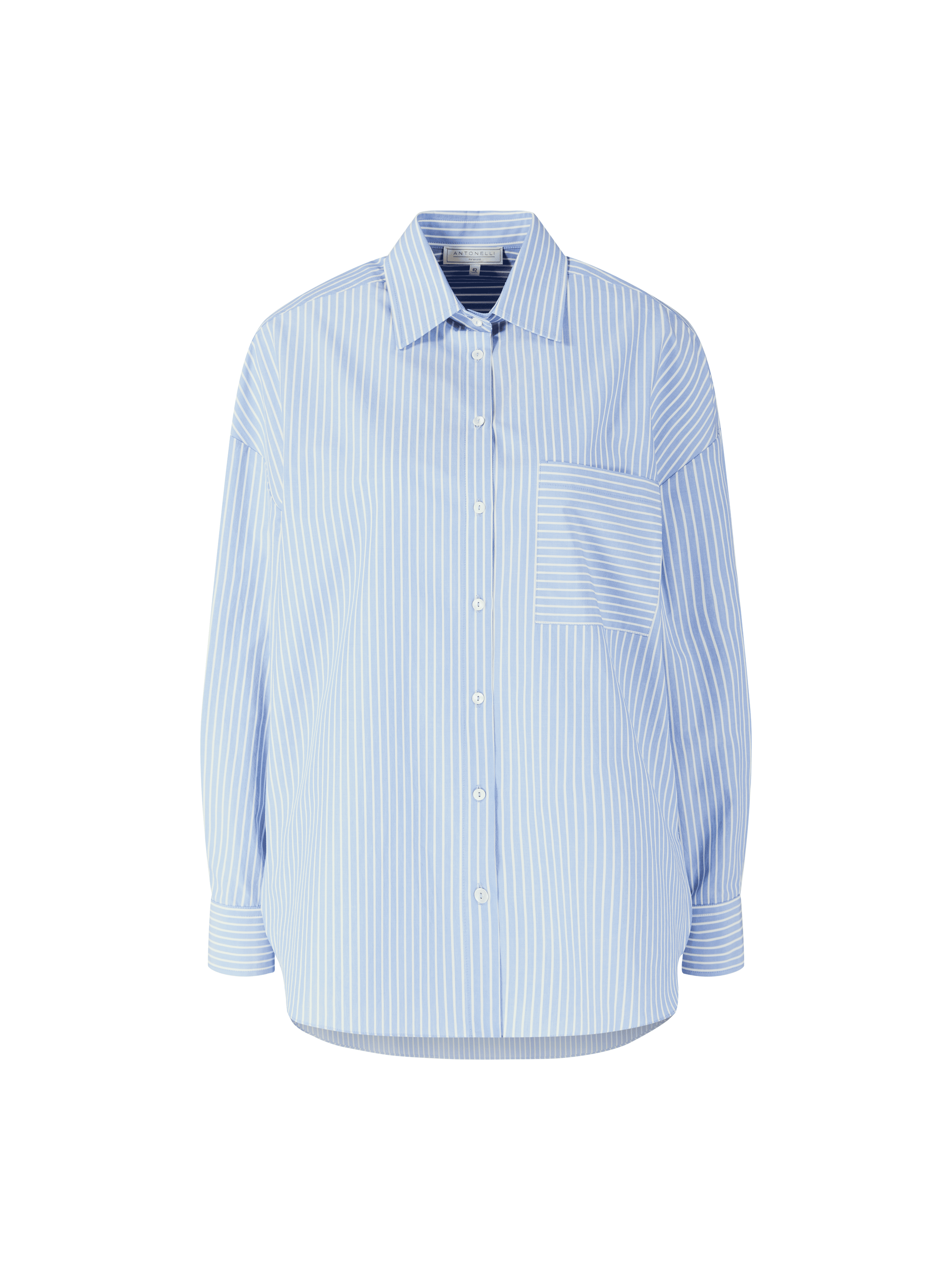 Gestreifte Bluse 'Ceva' Hellblau