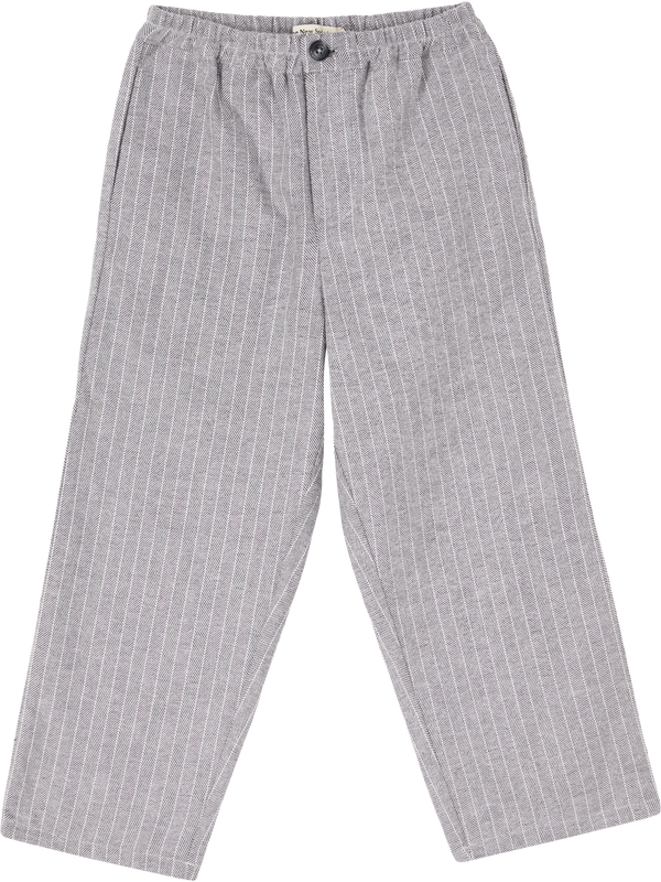 'Cliff' fabric trousers with a herringbone pattern – grey