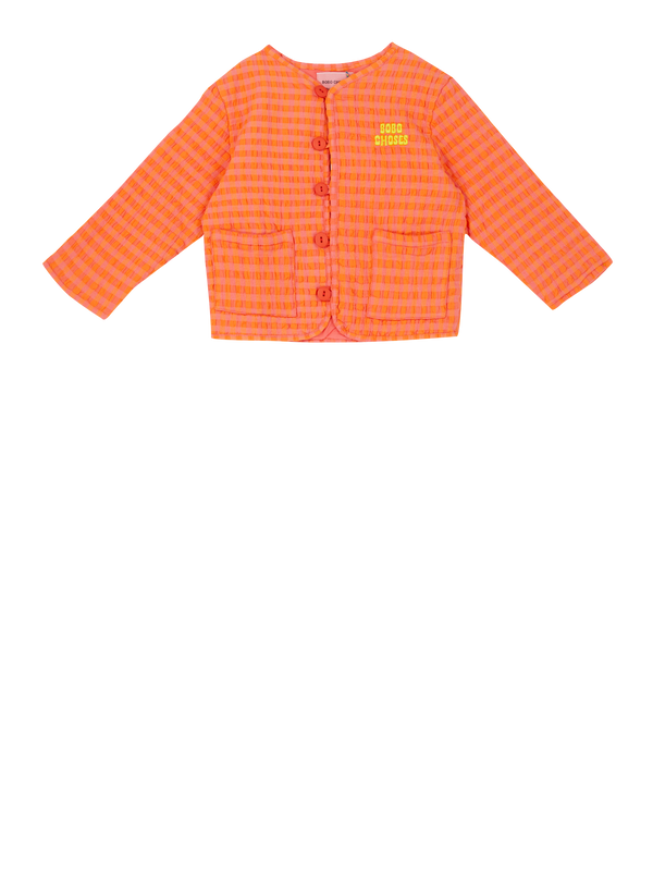 Gepolsterte Jacke 'Vichy' Pink/Orange