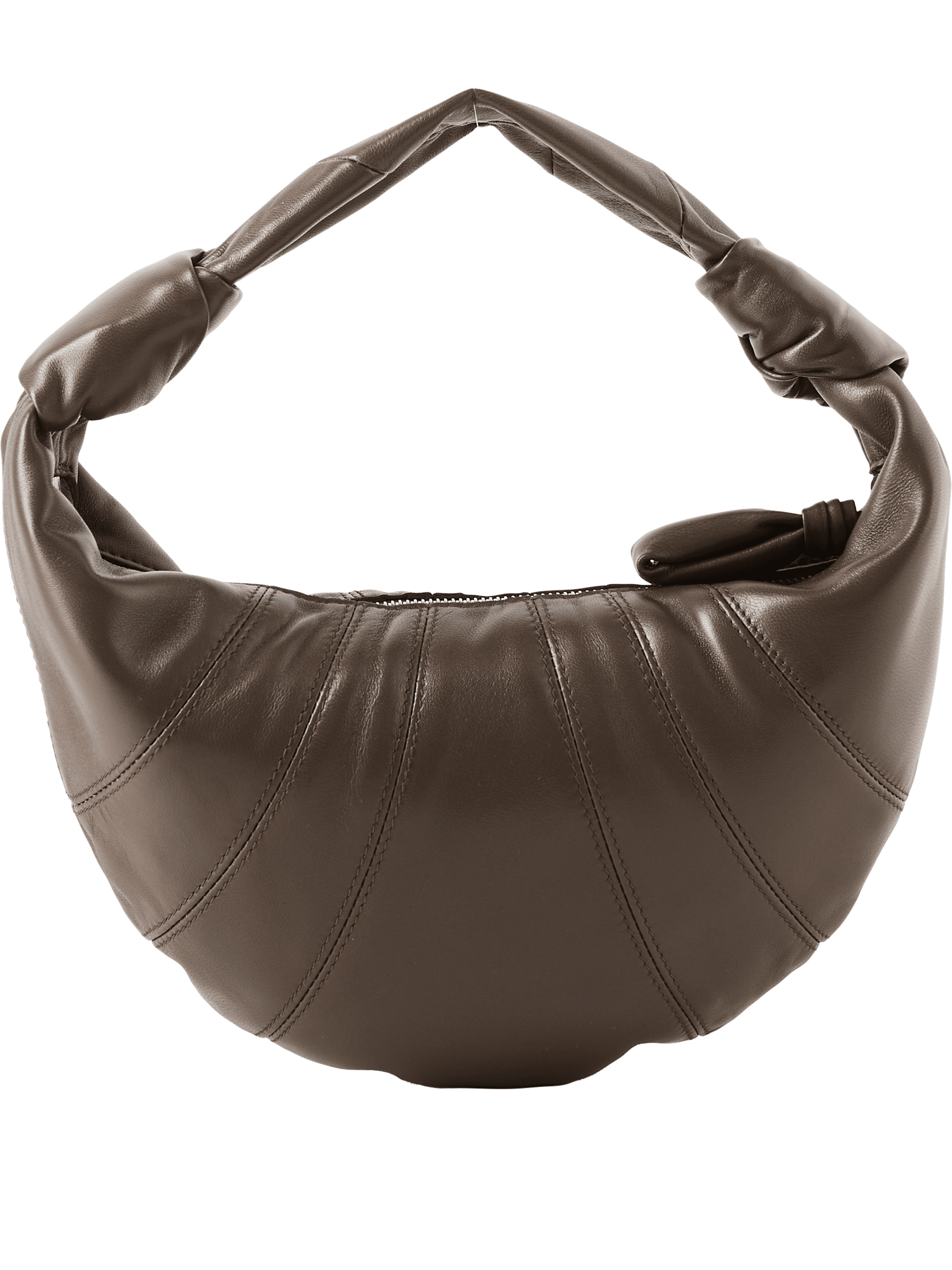 Lemaire Handtasche 'Fortune Croissant Mini' Braun, Rückansicht – UNGER.DE