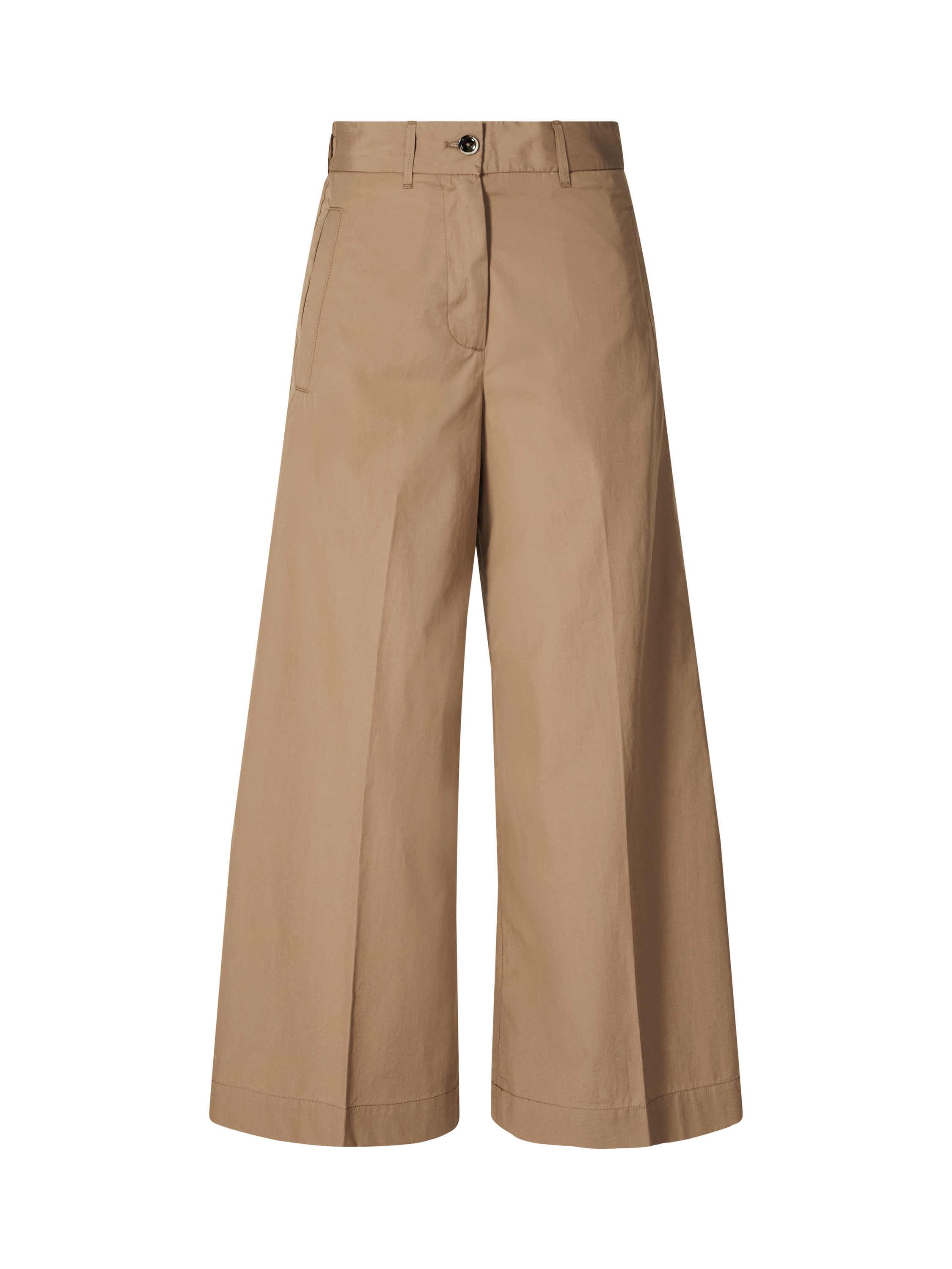 Cropped Stoffhose 'Astrid' Beige