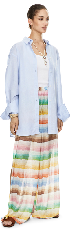 Hose mit Dégradé-Zickzackmuster Multi