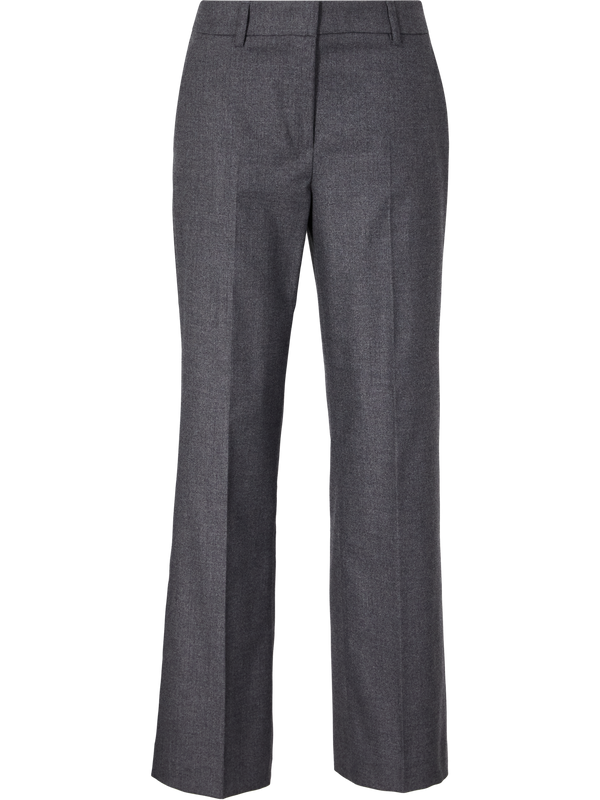 Melierte Wollhose 'Luca Cashmere Touch' Grau