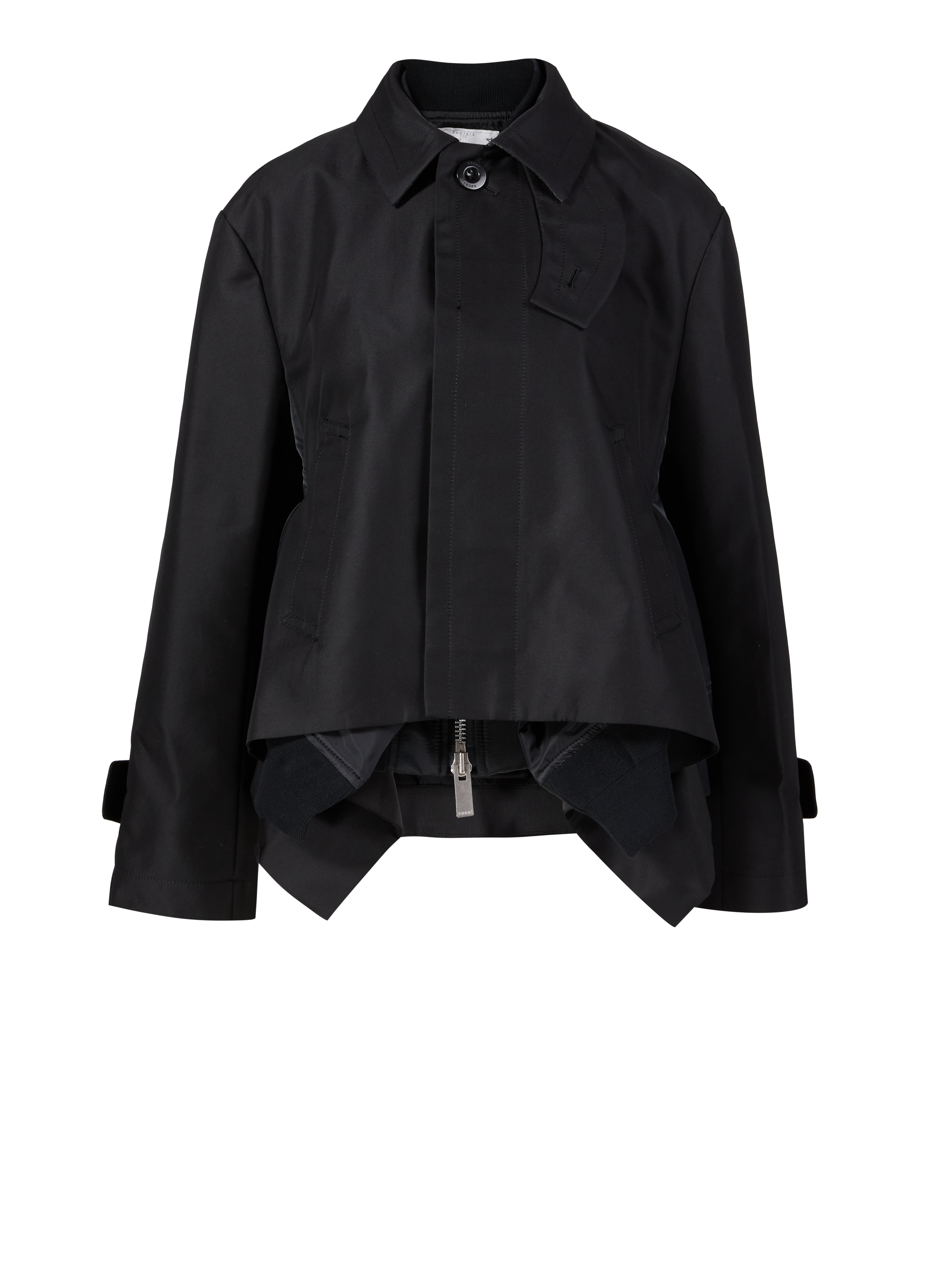 Blousonjacke im Deconstructed-Look Schwarz